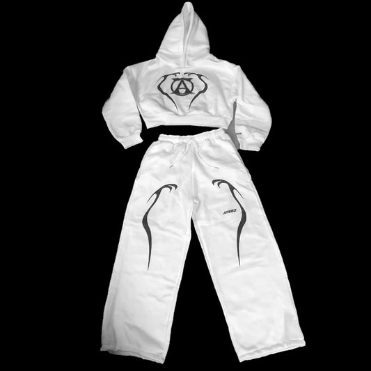 Ensemble Survêtement ATEEZ World Tour – Hoodie & Jogging K-pop Femme