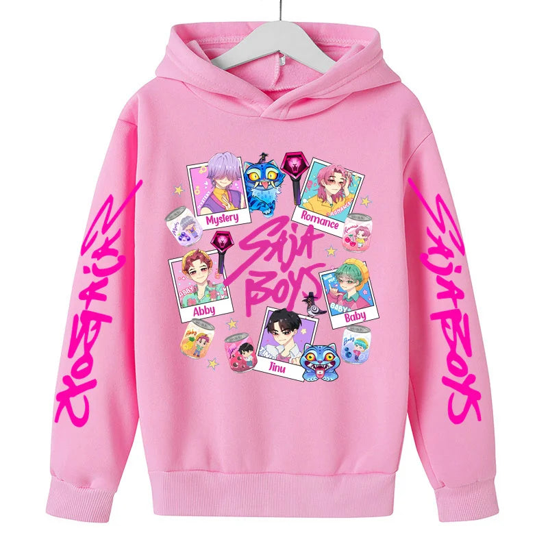 Sweat à Capuche KPop Demon Hunters – Enfants & Ados - Design Collage