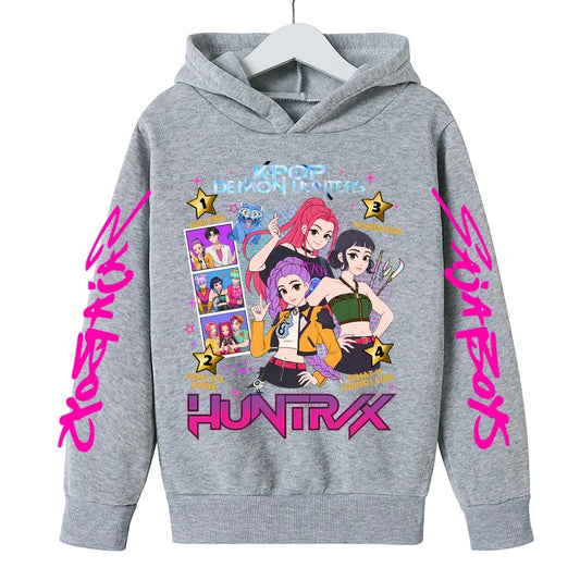 Sweat à Capuche Demon Hunters Enfant & Ado – Hoodie K-pop Huntrix