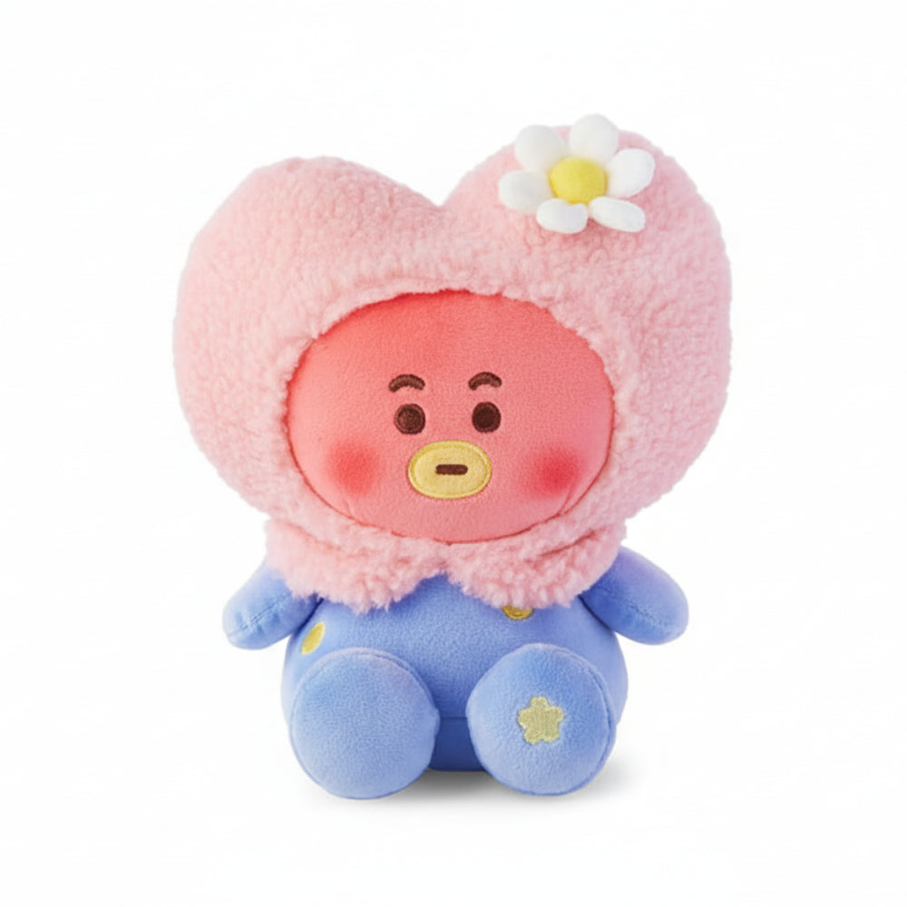 Peluche BT21 Tata rouge BTS peluche douce K-pop personnage cœur pour fan ARMY