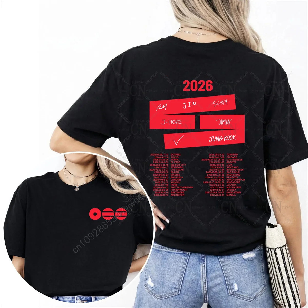 T-shirt BTS World Tour 2026