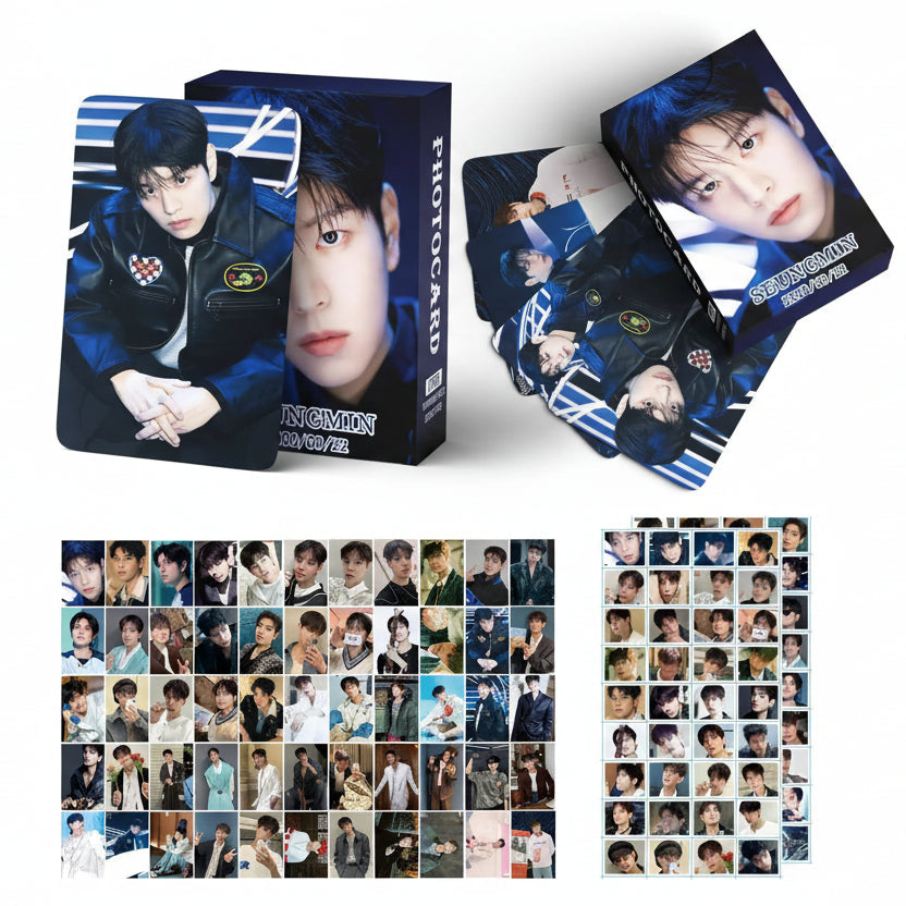 Coffret photocards Stray Kids KARMA version solo Seungmin 55 lomo cards et 72 stickers