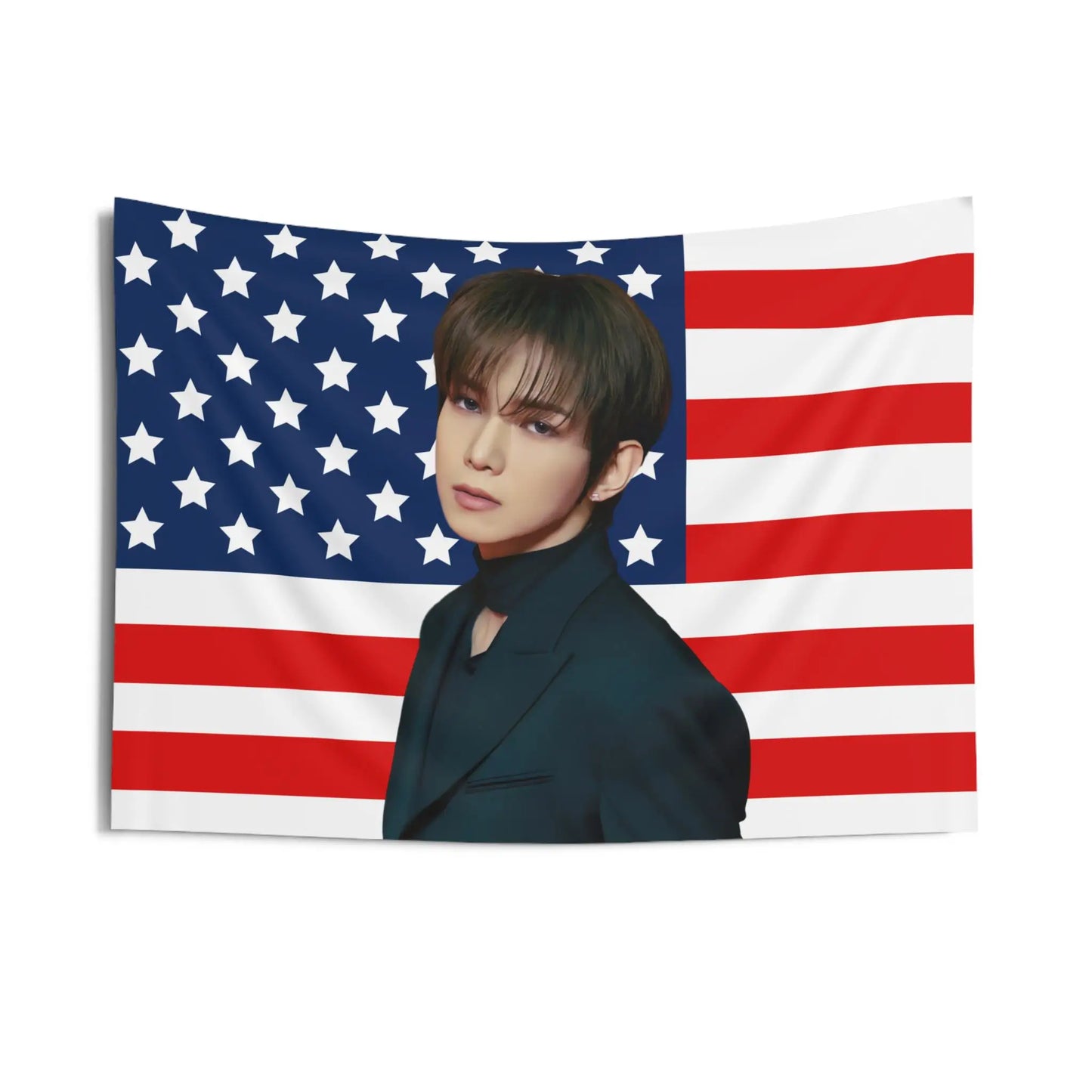 Drapeau ATEEZ Wooyoung – Décoration K-pop ATINY
