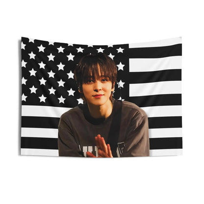 Drapeau ATEEZ Wooyoung – Décoration K-pop ATINY