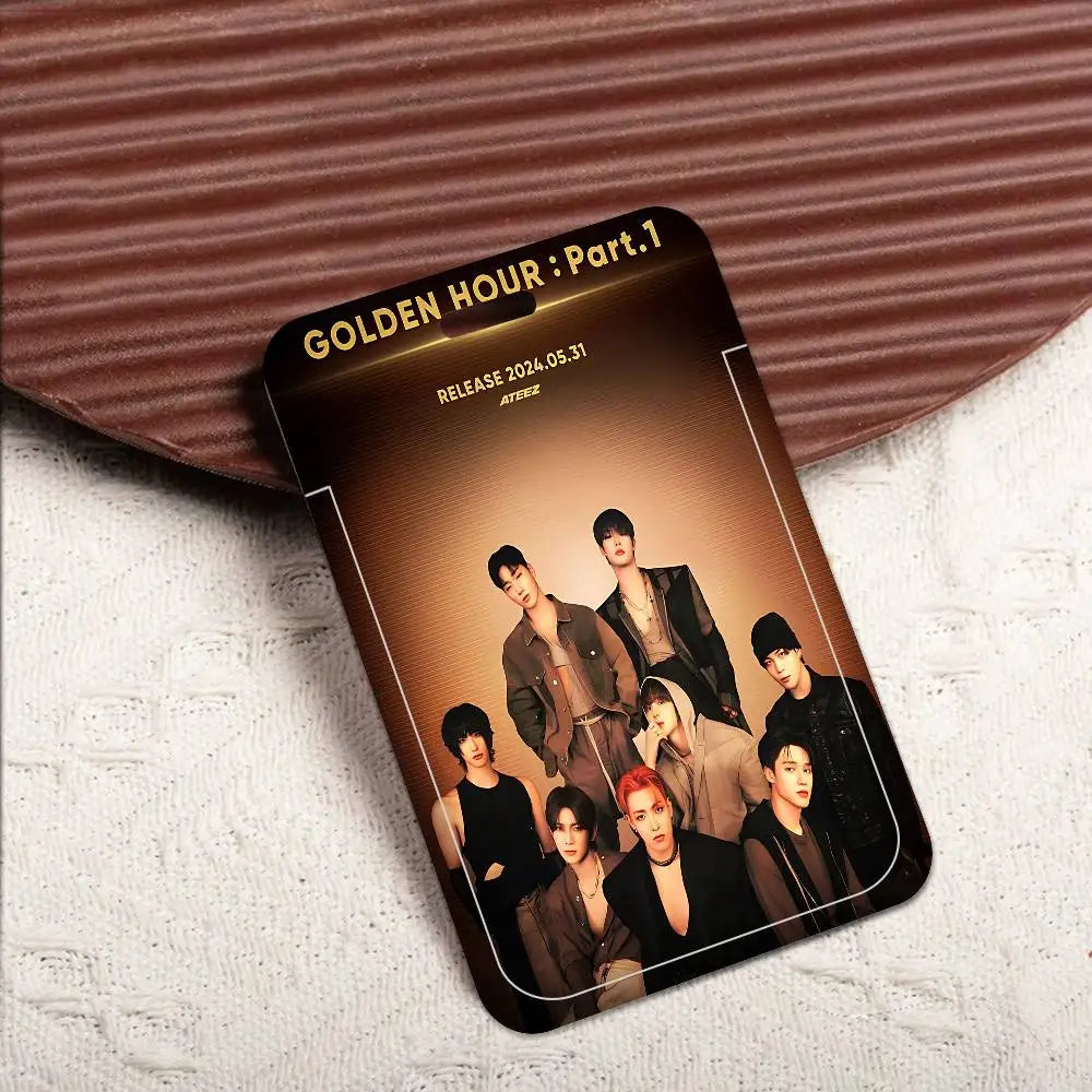 ATEEZ Porte-Badge K-pop avec Lanière – Porte-Carte ID Fans Collection