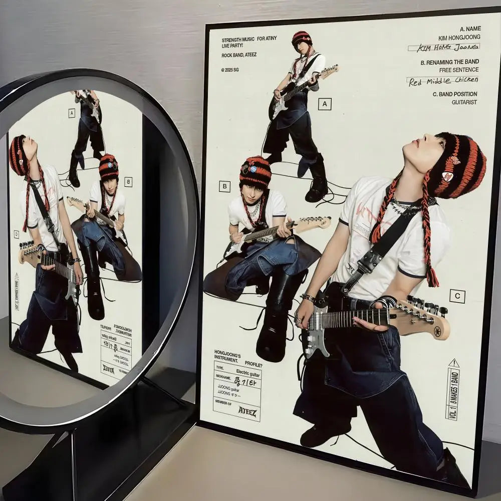 ATEEZ Poster K-pop – Affiche Murale Décoration Fans