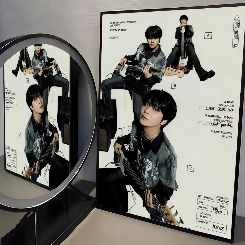 ATEEZ Poster K-pop – Affiche Murale Décoration Fans