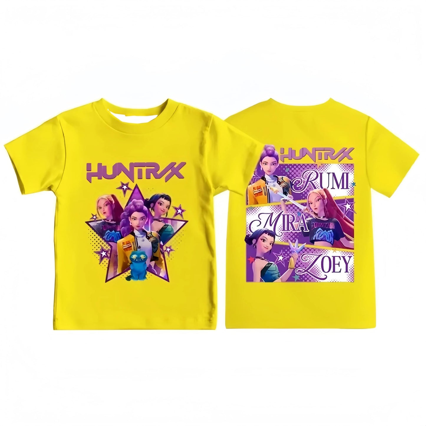 T-shirt Demon Hunters K-pop Enfant – Haut Kawaii Manches Courtes