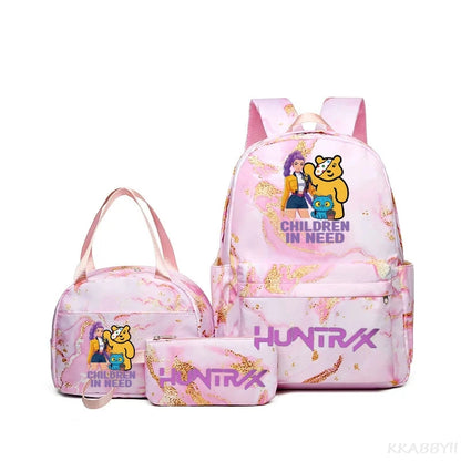 Set 3 Sacs KPop Demon Hunters – Sac à Dos + Tote Bag + Pochette