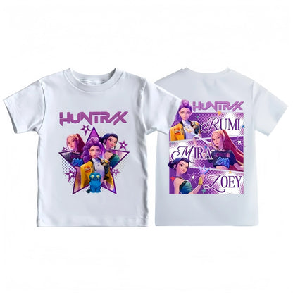 T-shirt Demon Hunters K-pop Enfant – Haut Kawaii Manches Courtes