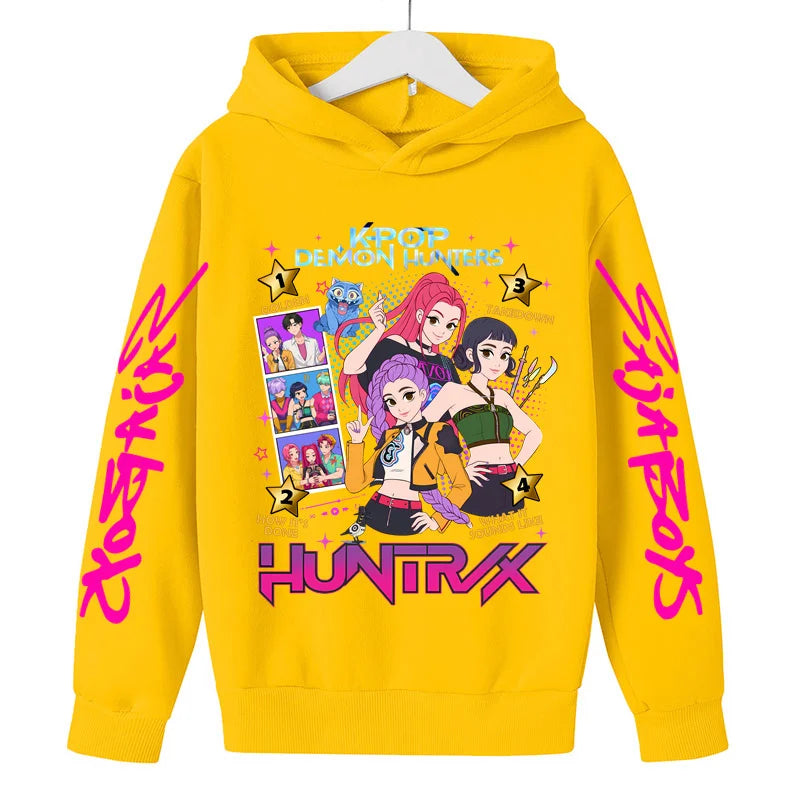Sweat à Capuche Demon Hunters Enfant & Ado – Hoodie K-pop Huntrix