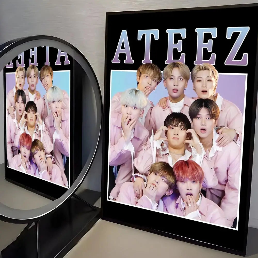 ATEEZ Poster K-pop – Affiche Murale Décoration Fans