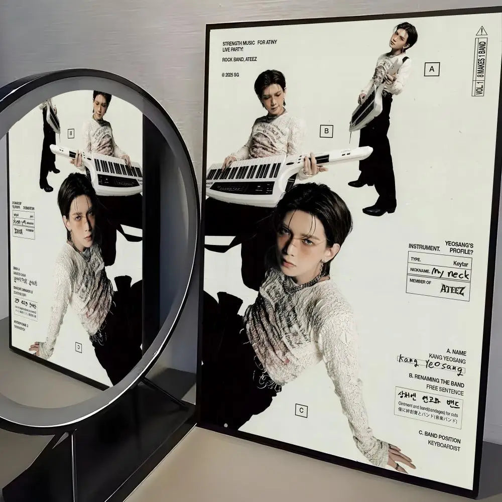 ATEEZ Poster K-pop – Affiche Murale Décoration Fans