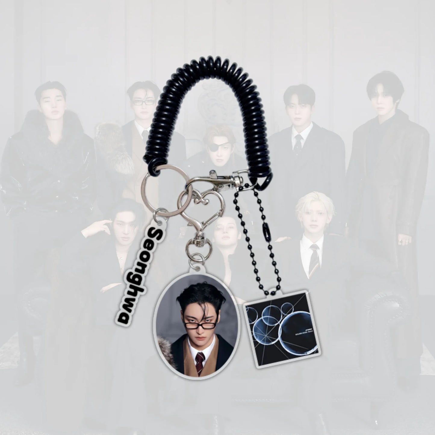 ATEEZ Golden Hour Kpop Acrylic Keychain Jongho San Fan Gift
