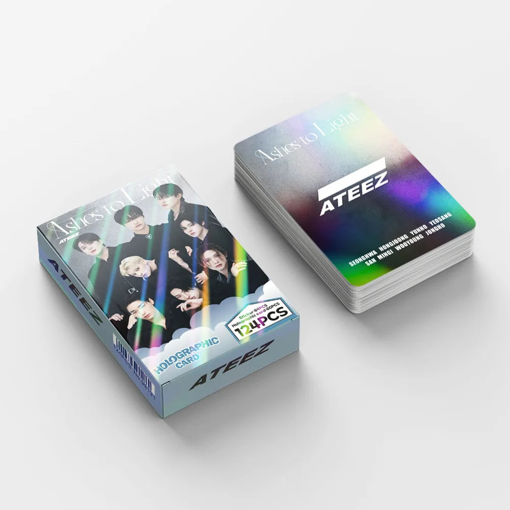 ATEEZ Photocards Holographiques – Pack 124 Cartes K-pop ATINY