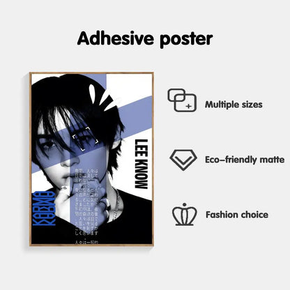 Poster Adhésif Stray Kids – Affiche Murale K-pop KARMA & White | Par Membre STAY