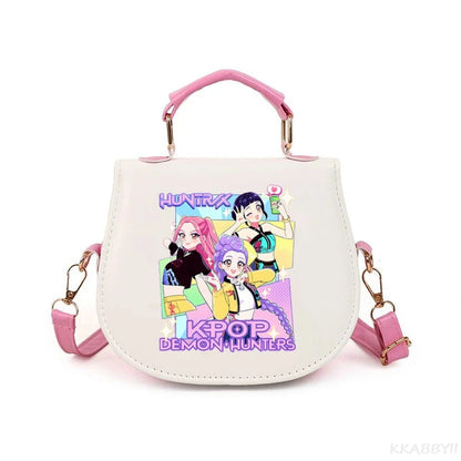 Sac à Main KPop Demon Hunters – Sac Bandoulière Kawaii - Poignée Rose