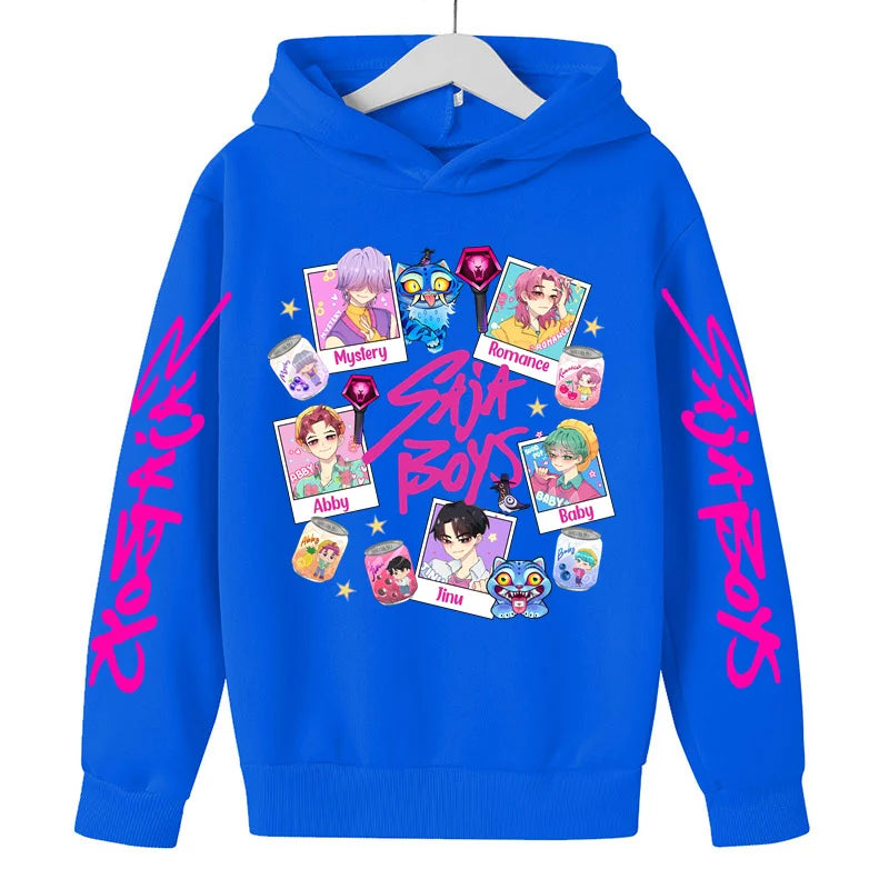 Sweat à Capuche KPop Demon Hunters – Enfants & Ados - Design Collage