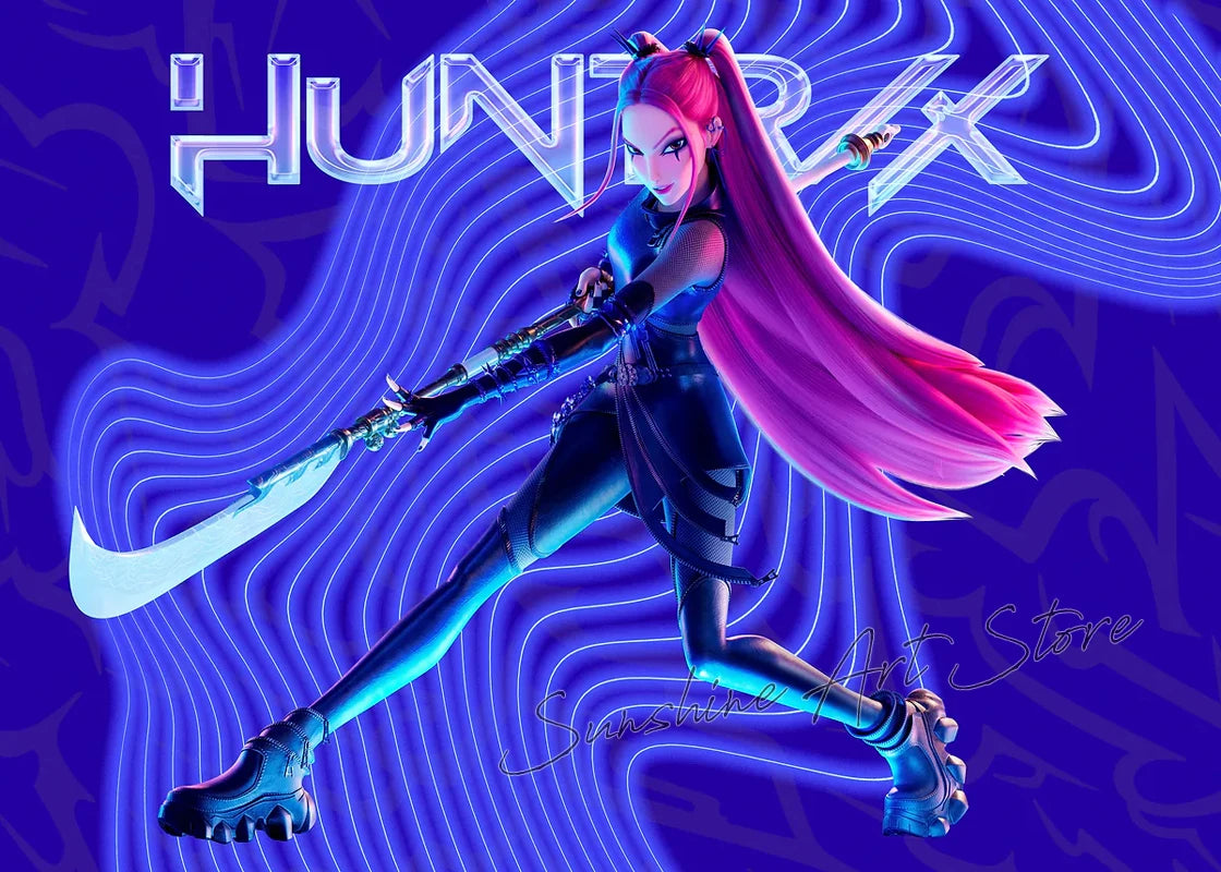 Poster Demon Hunters K-pop – Toile Canvas Déco Murale Chambre Ado