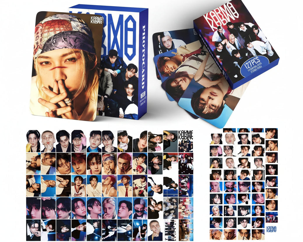 Coffret photocards Stray Kids KARMA version team 55 lomo cards et 72 stickers