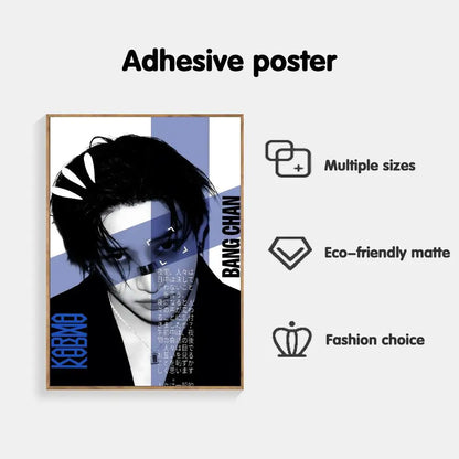 Poster Adhésif Stray Kids – Affiche Murale K-pop KARMA & White | Par Membre STAY