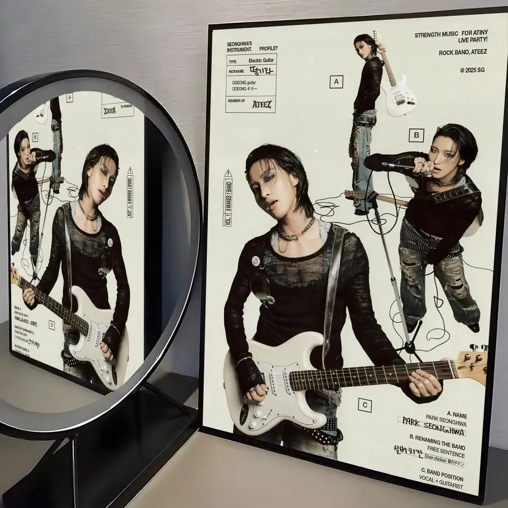 ATEEZ Poster K-pop – Affiche Murale Décoration Fans