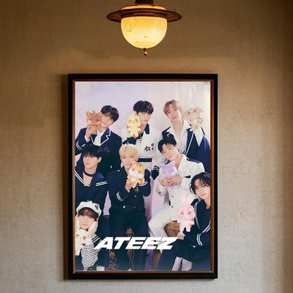 ATEEZ Poster K-pop – Affiche Murale Fans Décoration Chambre