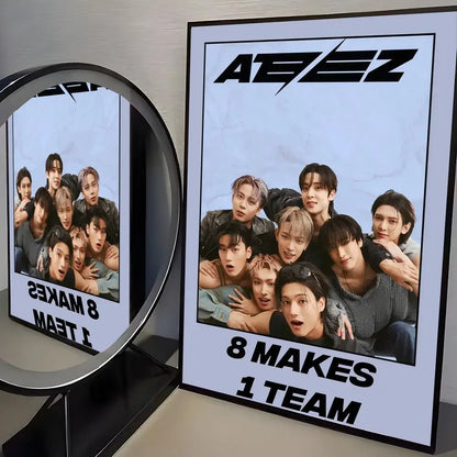 ATEEZ Poster K-pop – Affiche Murale Décoration Fans