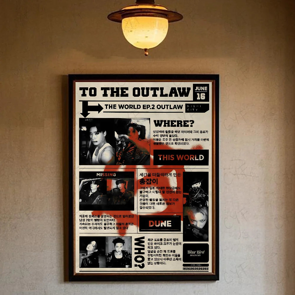 ATEEZ Poster K-pop – Affiche Murale Fans Décoration Chambre