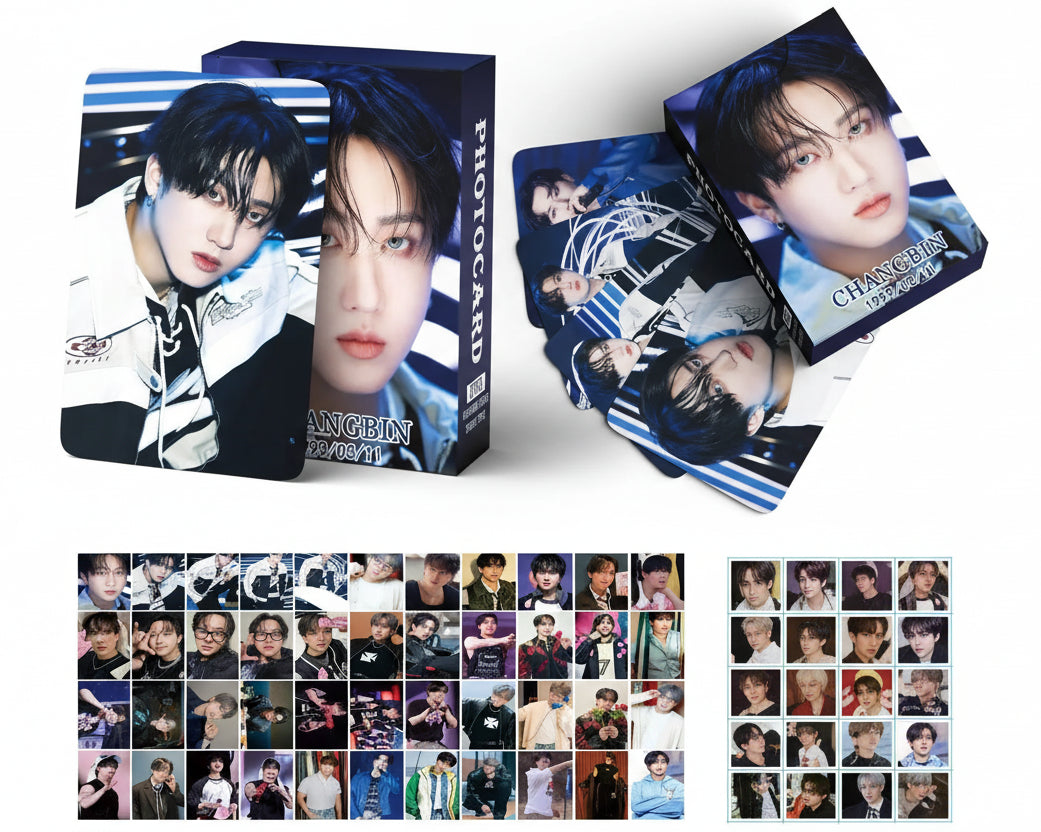 Coffret photocards Stray Kids KARMA version solo Changbin 55 lomo cards et 72 stickers