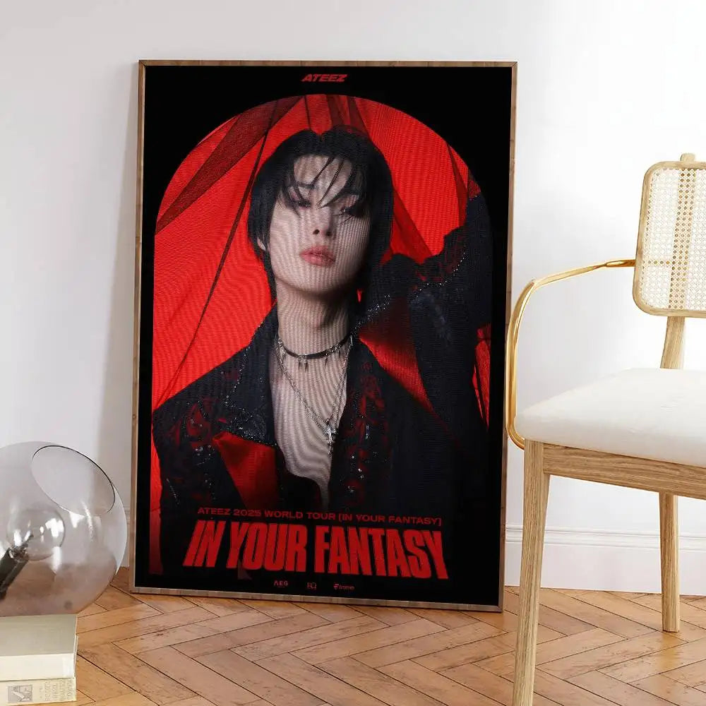Poster ATEEZ IN YOUR FANTASY – Affiche K-pop Décoration Chambre ATINY