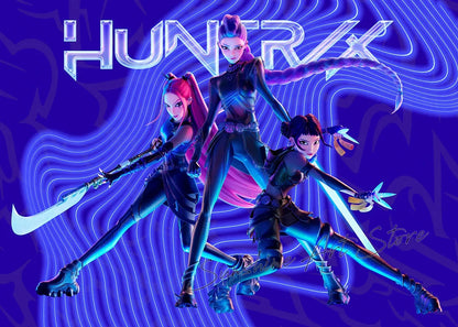 Poster Demon Hunters K-pop – Toile Canvas Déco Murale Chambre Ado