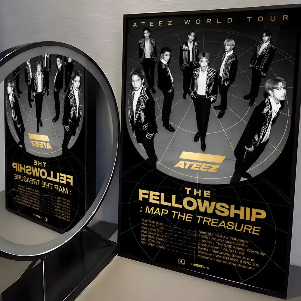 ATEEZ Poster K-pop – Affiche Murale Décoration Fans