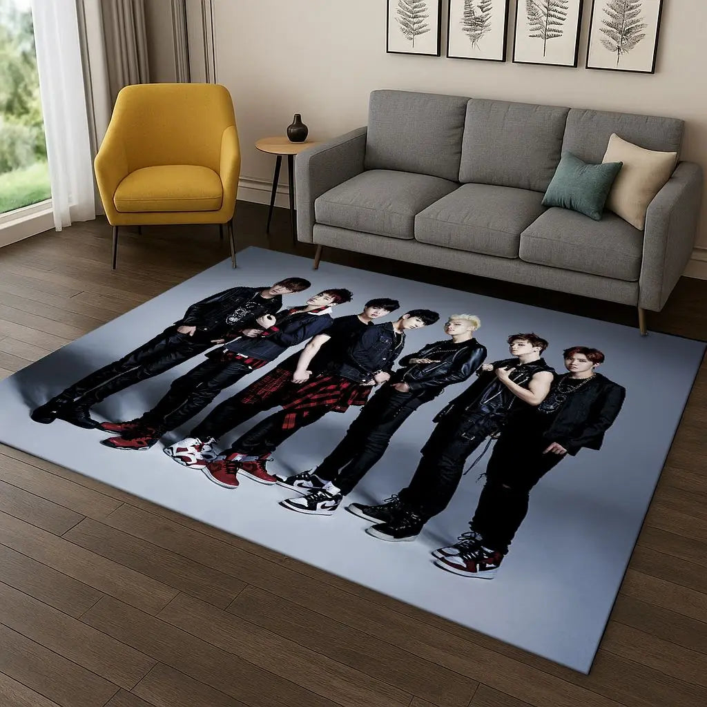 Tapis BTS Antidérapant – Décoration K-pop Chambre ARMY