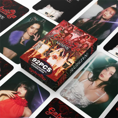 KATSEYE Photocards Set – 92 Cartes LOMO + Stickers (Gabriela)