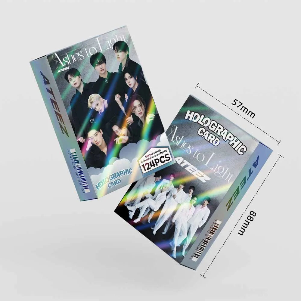 ATEEZ Photocards Holographiques – Pack 124 Cartes K-pop ATINY