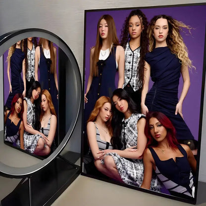 Affiche KATSEYE K-pop HD – Poster mural esthétique pour chambre de fan