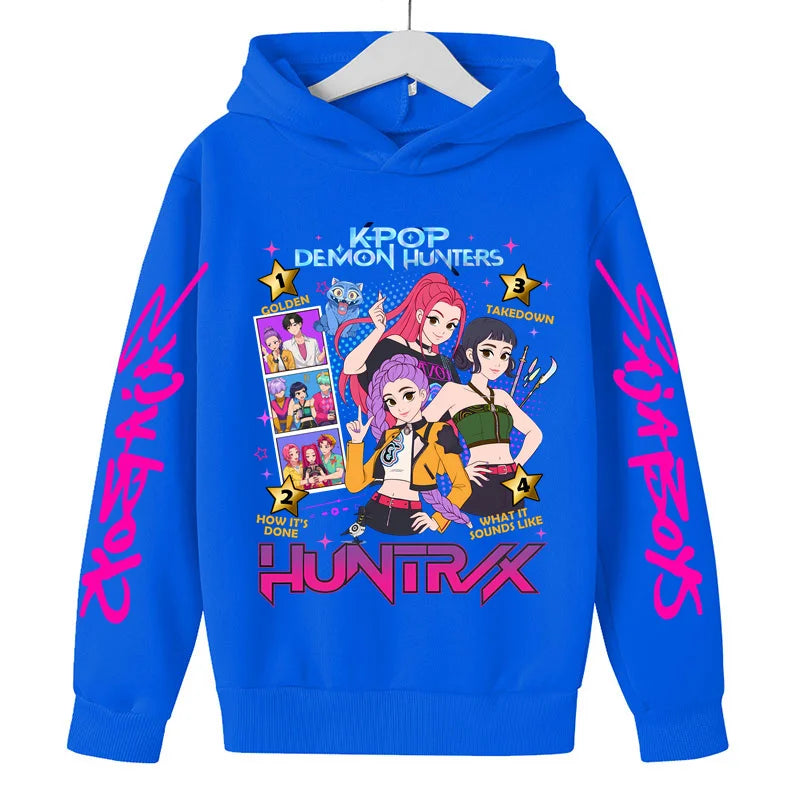 Sweat à Capuche Demon Hunters Enfant & Ado – Hoodie K-pop Huntrix