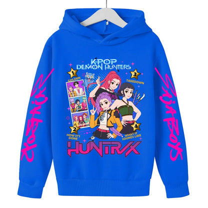 Sweat à Capuche Demon Hunters Enfant & Ado – Hoodie K-pop Huntrix