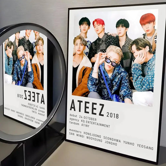 ATEEZ Poster K-pop – Affiche Murale Décoration Fans
