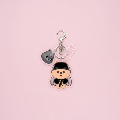 Porte-cles peluche SKZOO Han Quokka DOIT Era Stray Kids - design boule attache coeur