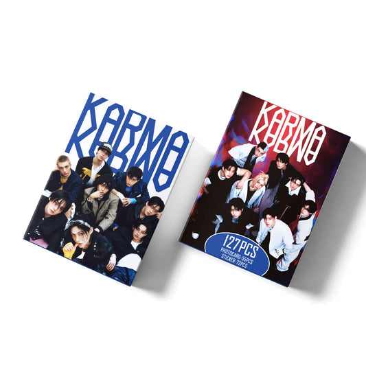 Photocards Stray Kids KARMA – 55 Lomo Cards + 72 Stickers | Solo ou Team STAY