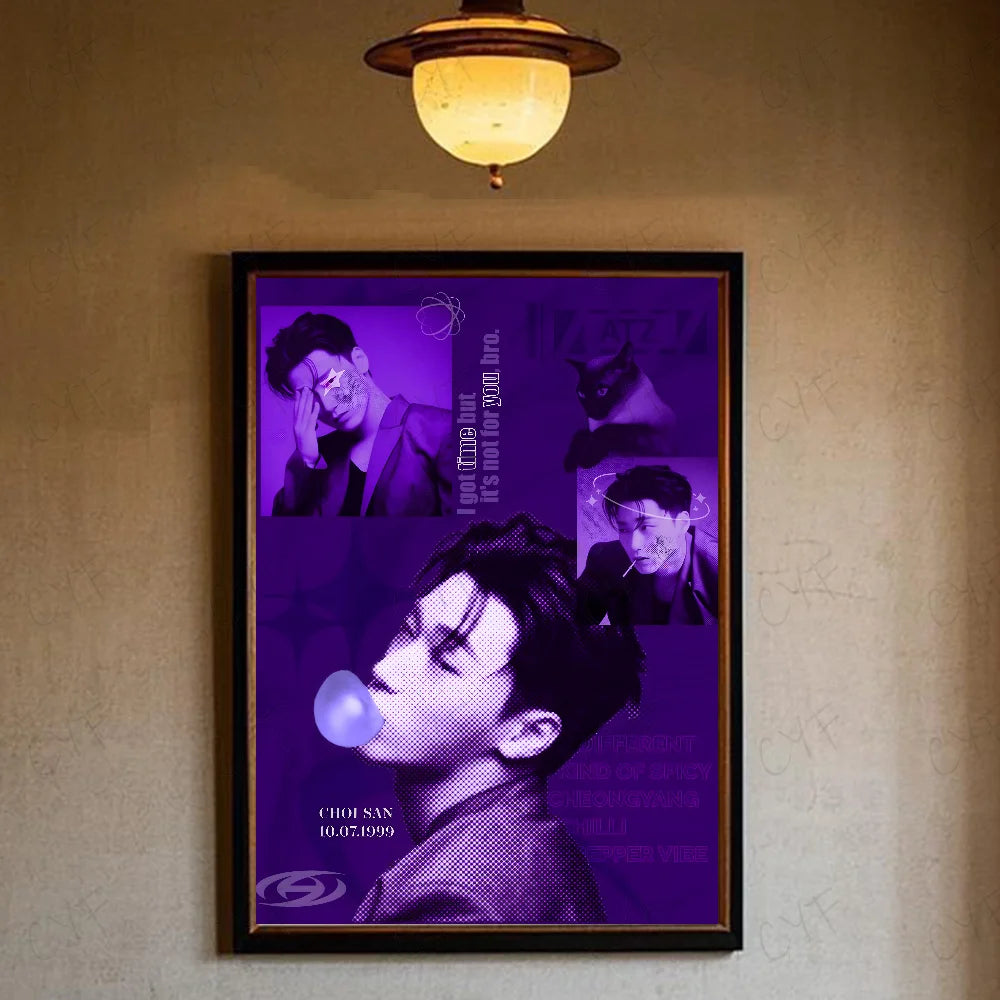 ATEEZ Poster K-pop – Affiche Murale Fans Décoration Chambre