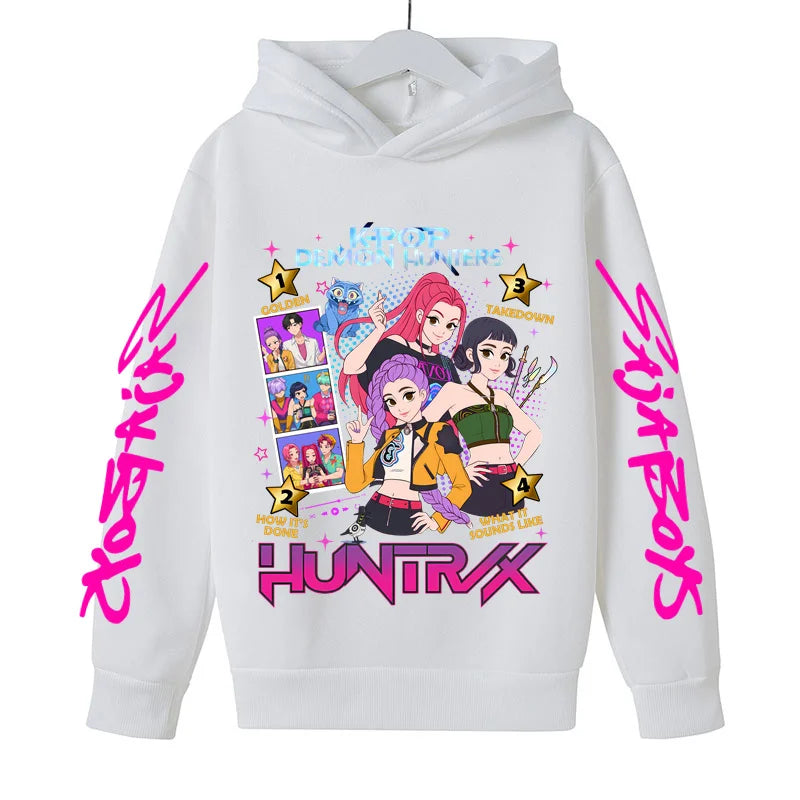 Sweat à Capuche Demon Hunters Enfant & Ado – Hoodie K-pop Huntrix