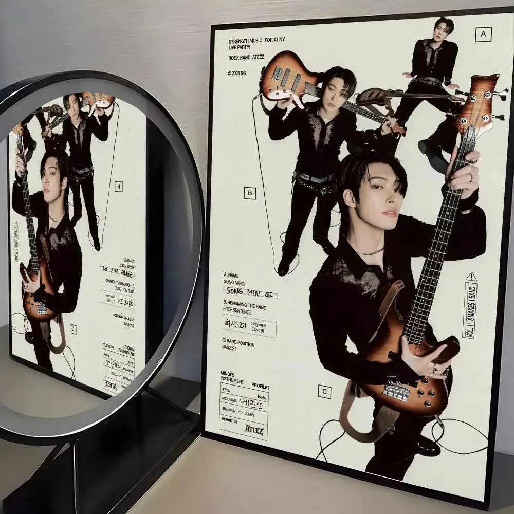 ATEEZ Poster K-pop – Affiche Murale Décoration Fans