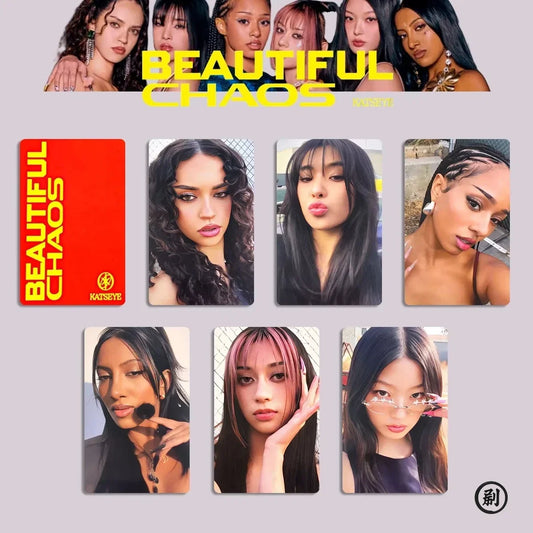Photocards KATSEYE – Beautiful Chaos (6 cartes)