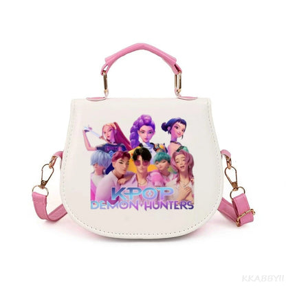Sac à Main KPop Demon Hunters – Sac Bandoulière Kawaii - Poignée Rose
