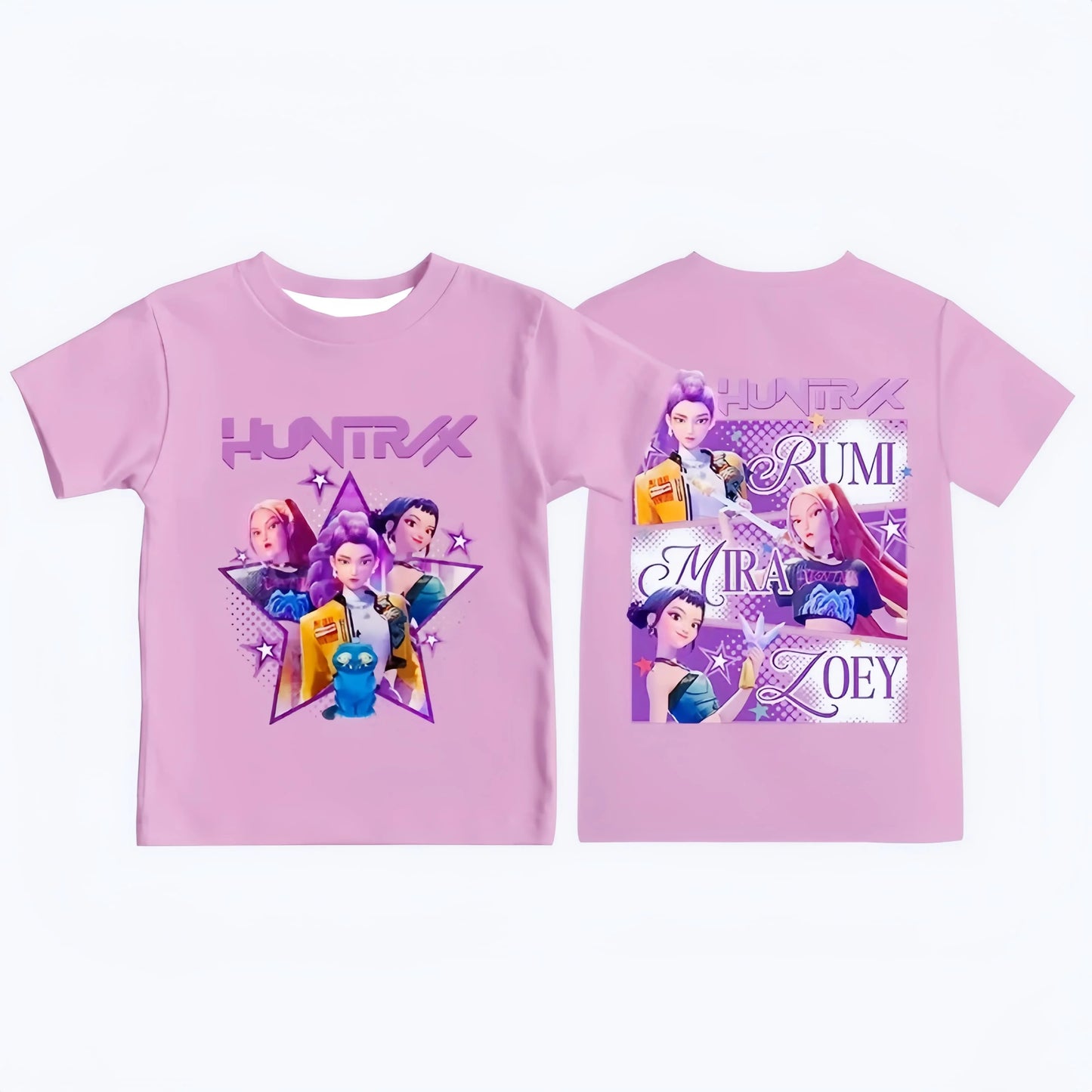 T-shirt Demon Hunters K-pop Enfant – Haut Kawaii Manches Courtes