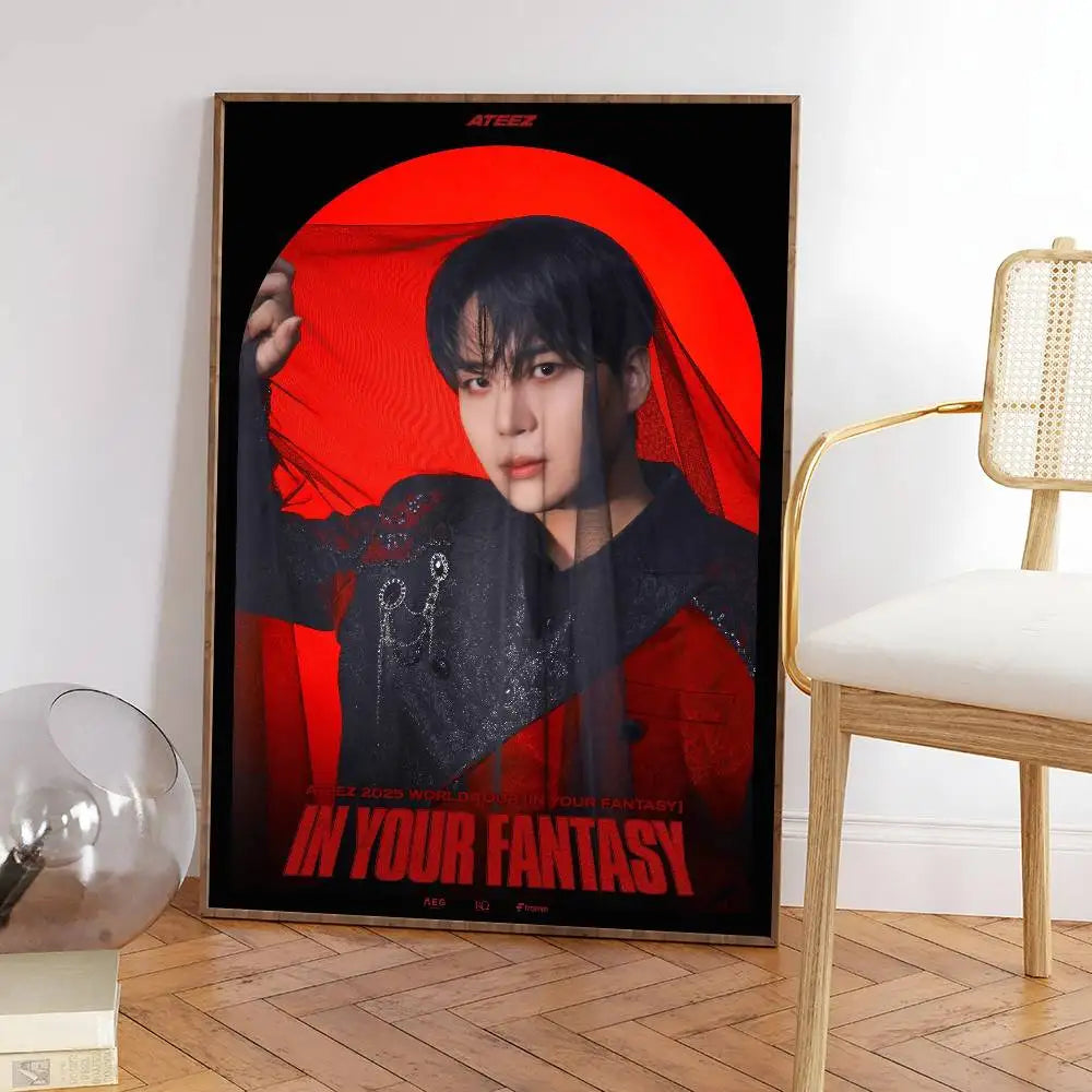 Poster ATEEZ IN YOUR FANTASY – Affiche K-pop Décoration Chambre ATINY
