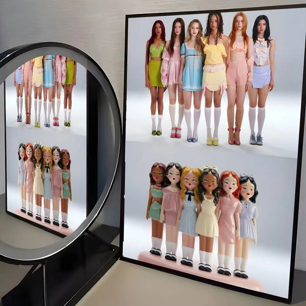 Affiche KATSEYE K-pop HD – Poster mural esthétique pour chambre de fan